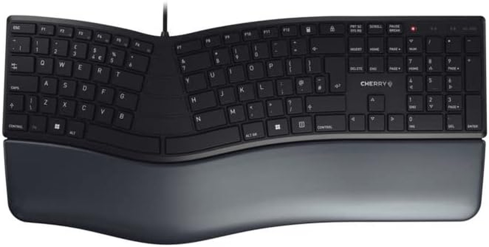 Cherry Ergo KC 4500 Keyboard - Cable Connectivity - USB Interface - 109 Key - En