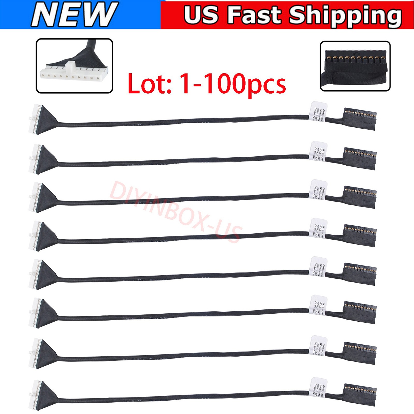 Lot Battery Connector Cable ZAM80 NWD9K DC02001WV00 For Dell Latitude 5550 E5550