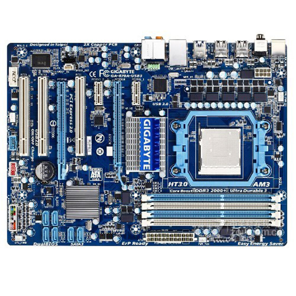 For GIGABYTE GA-870A-USB3 AM3+ AMD 870 SATA 6Gb/s USB 3.0 ATX AMD Motherboard