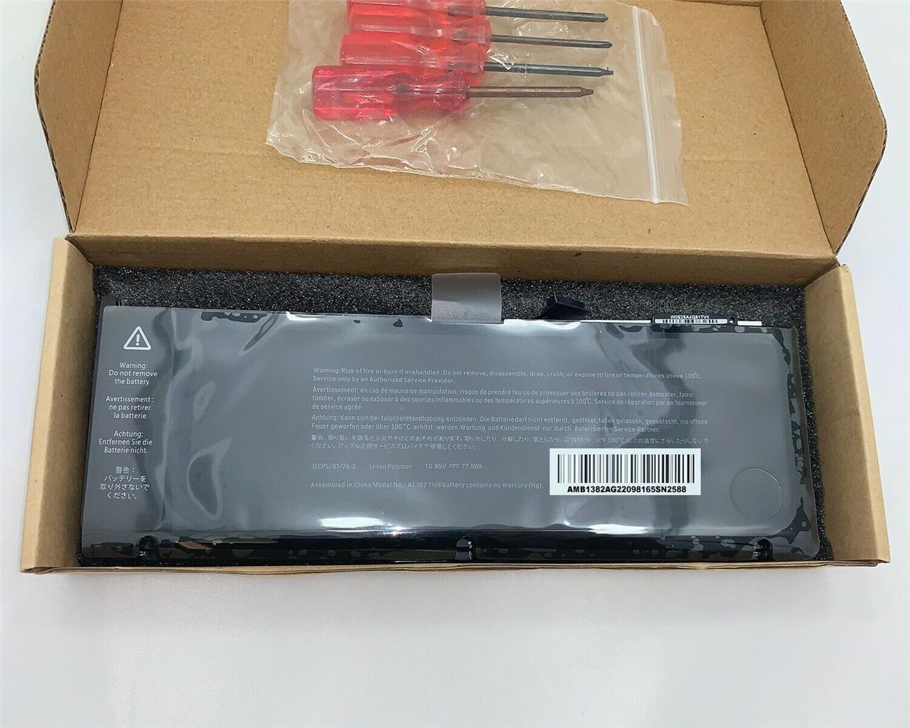 New Amazing A1382 Battery for APPLE early 2011 A1286 15" MacBook Pro Battery US