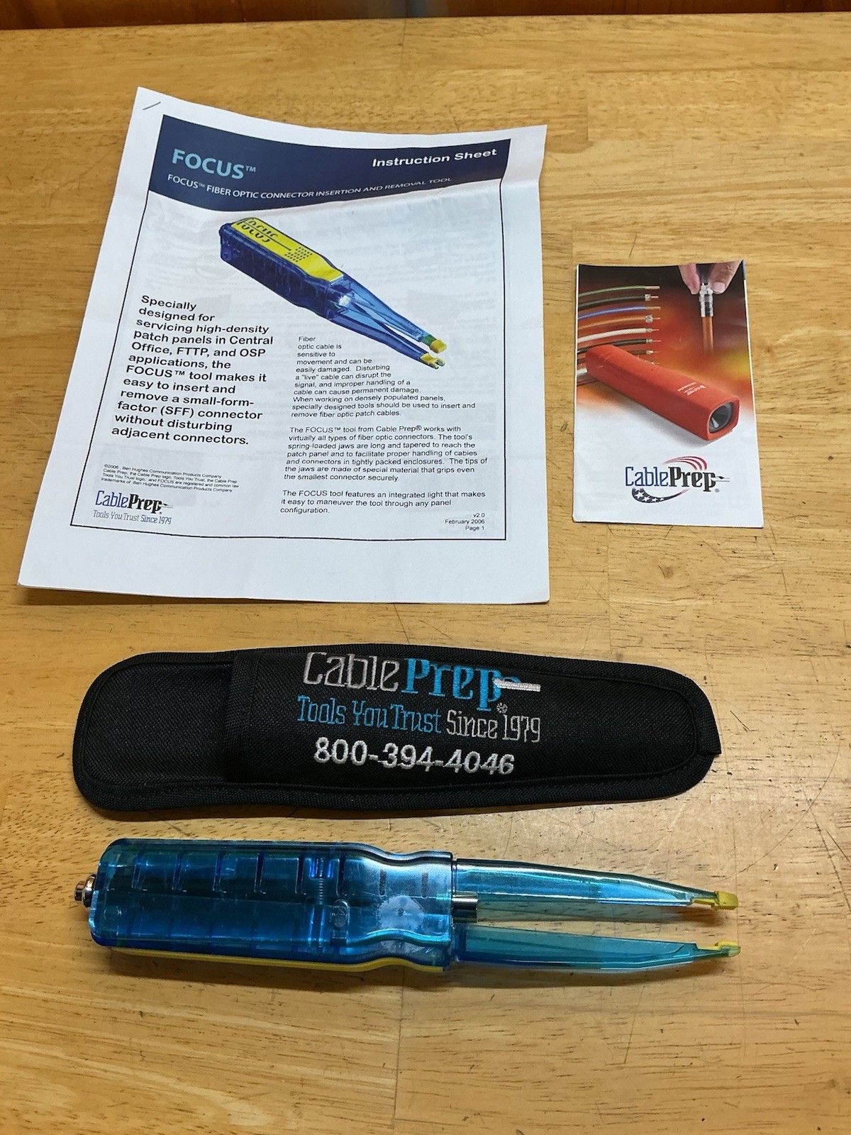 CablePrep FOCUS FOC-100 Fiber Optic Connector Insertion & Removal Tool