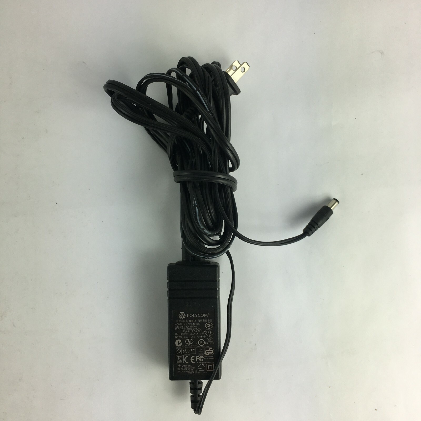 Genuine Polycom SPS-12-009 Output 12V 1A Power Supply Adapter A22