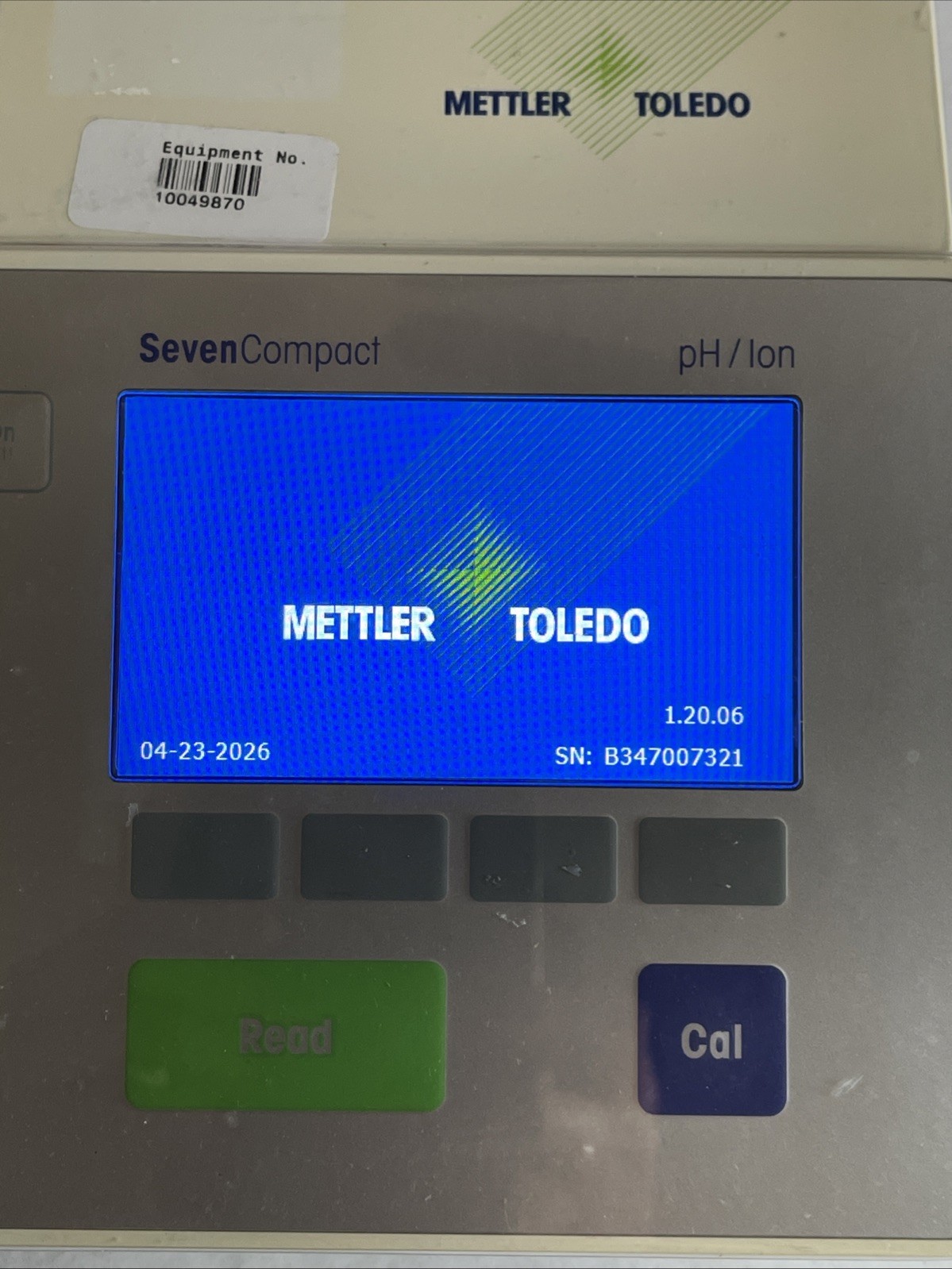 Mettler Toledo SevenCompact S220 pH Meter Tested Working +Power Adapter No Probe