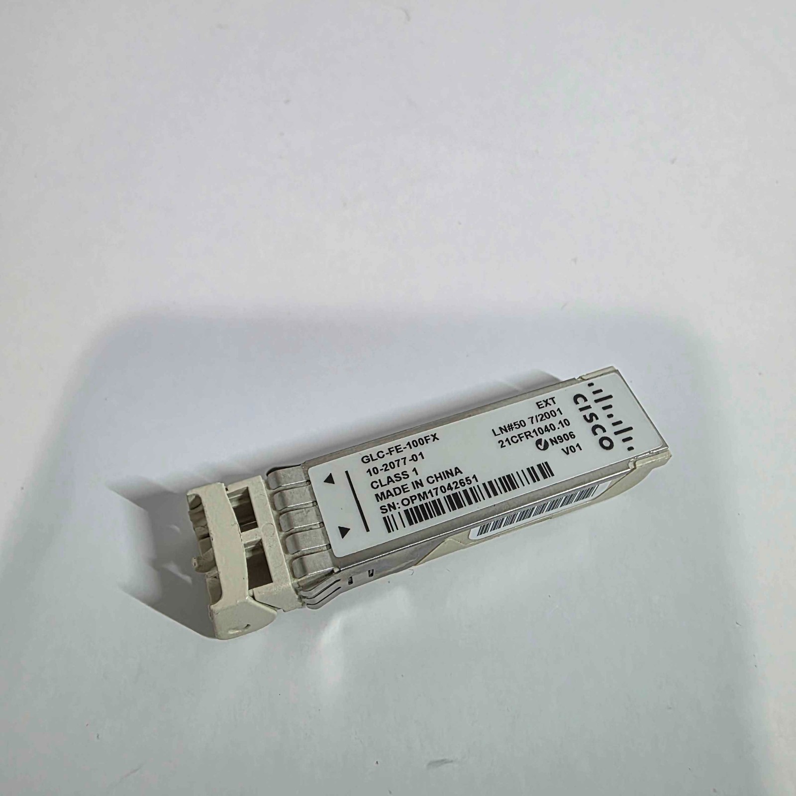 Genuine Cisco GLC-FE-100FX 100BASE-FX SFP Transceiver 10-2077-01 Tested Working