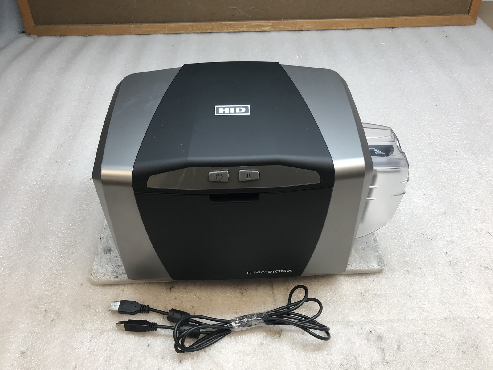 Fargo DTC1250e Dual Sided ID Card Thermal Printer - Tested Working