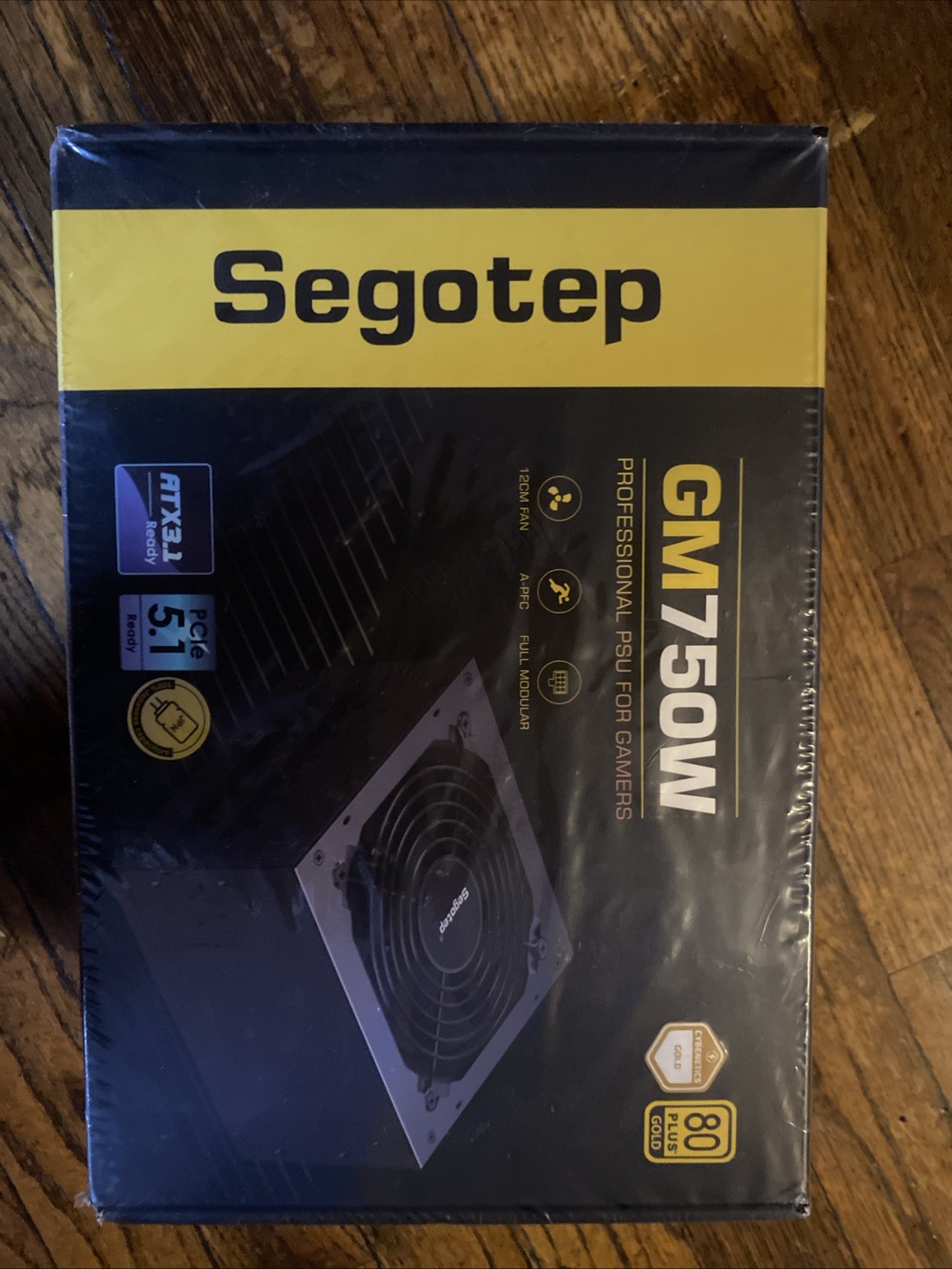 Segotep GM750W 80+ Gold ATX 3.0 Power Supply, Modular PCIe 5.0 PSU