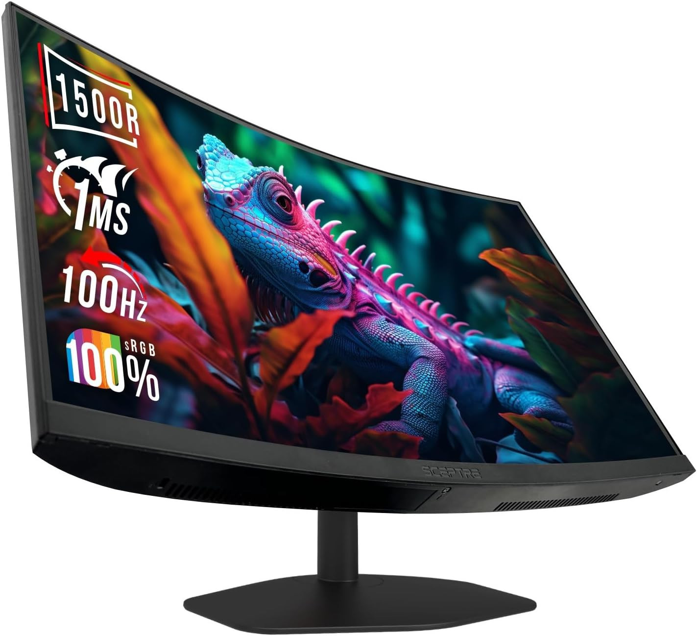 Sceptre Curved 24-Inch Gaming Monitor 1Ms 100Hz 1500R Displayport HDMI X2 Eye Ca