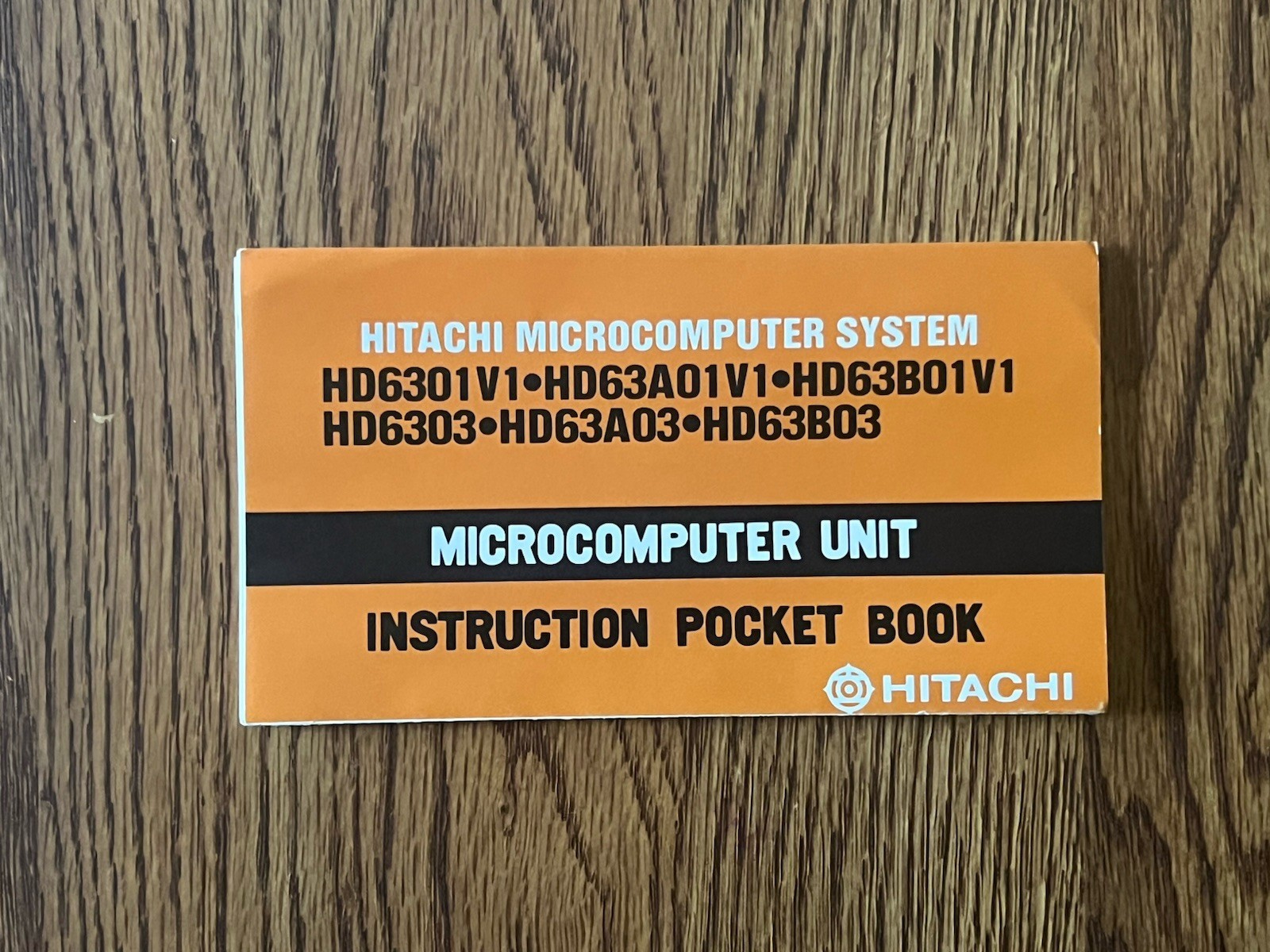 Vtg 1981 HITACHI HD6801 Pocket Guide IC Chip Microprocessor Computer CPU Rare