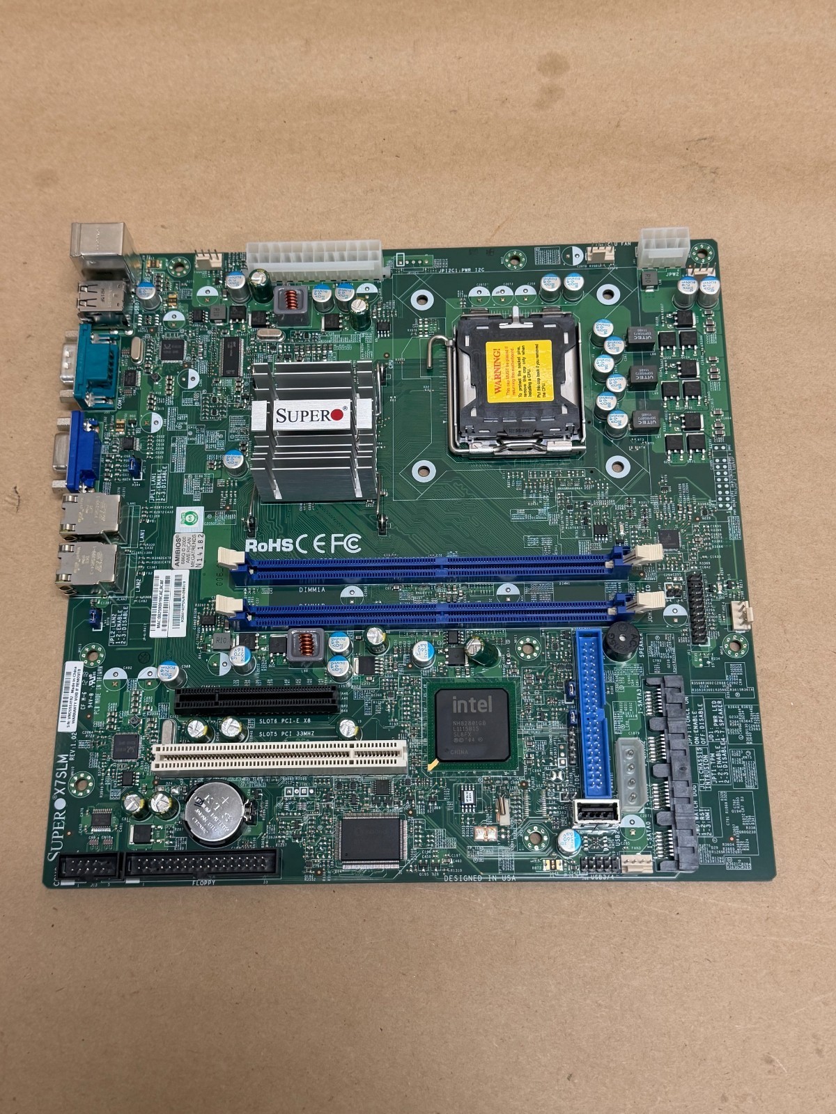 SuperMicro X7SLM Rev. 1.02 Motherboard *NEW*