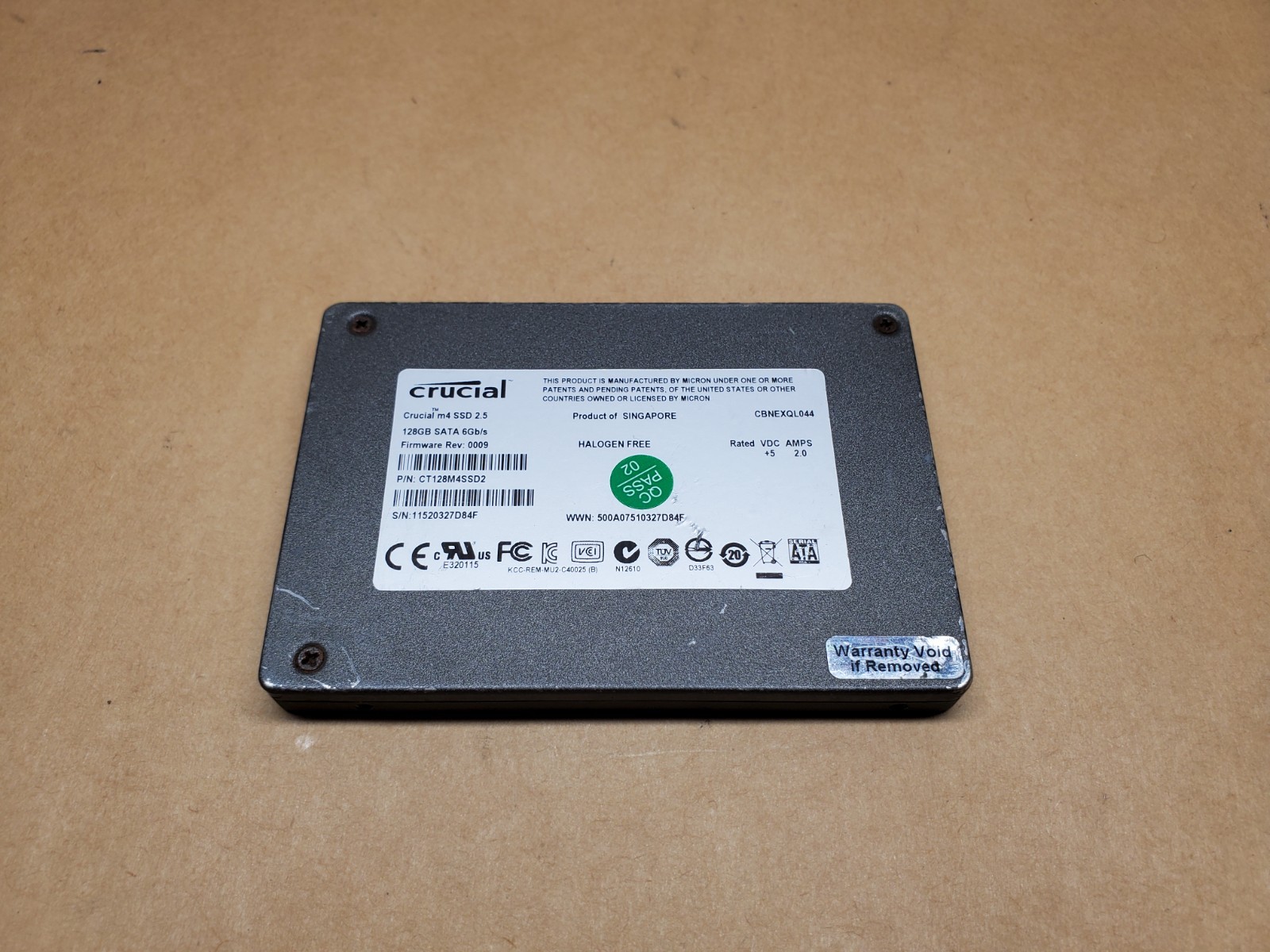 Crucial m4 CT128M4SSD2 SATA 6Gb/s 2.5" SSD | Tested