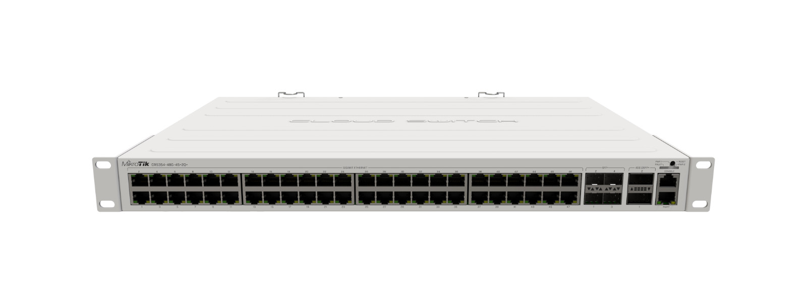 Mikrotik CRS354-48G-4S+2Q+RM 48 Port Switch RJ45 ports and 4 x 10G SFP+ ports