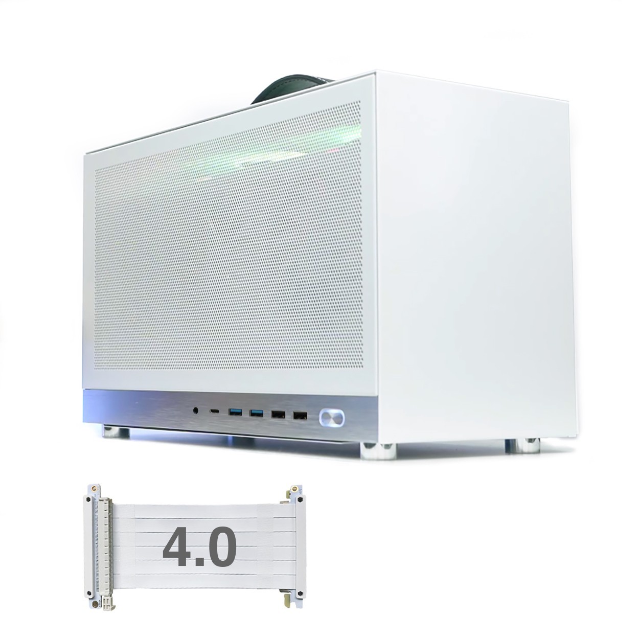 S400 v2 Pro 10.8L Portable Mini-ITX PC Case PCIe 4.0 Cable Fits Triple-Slot GPU