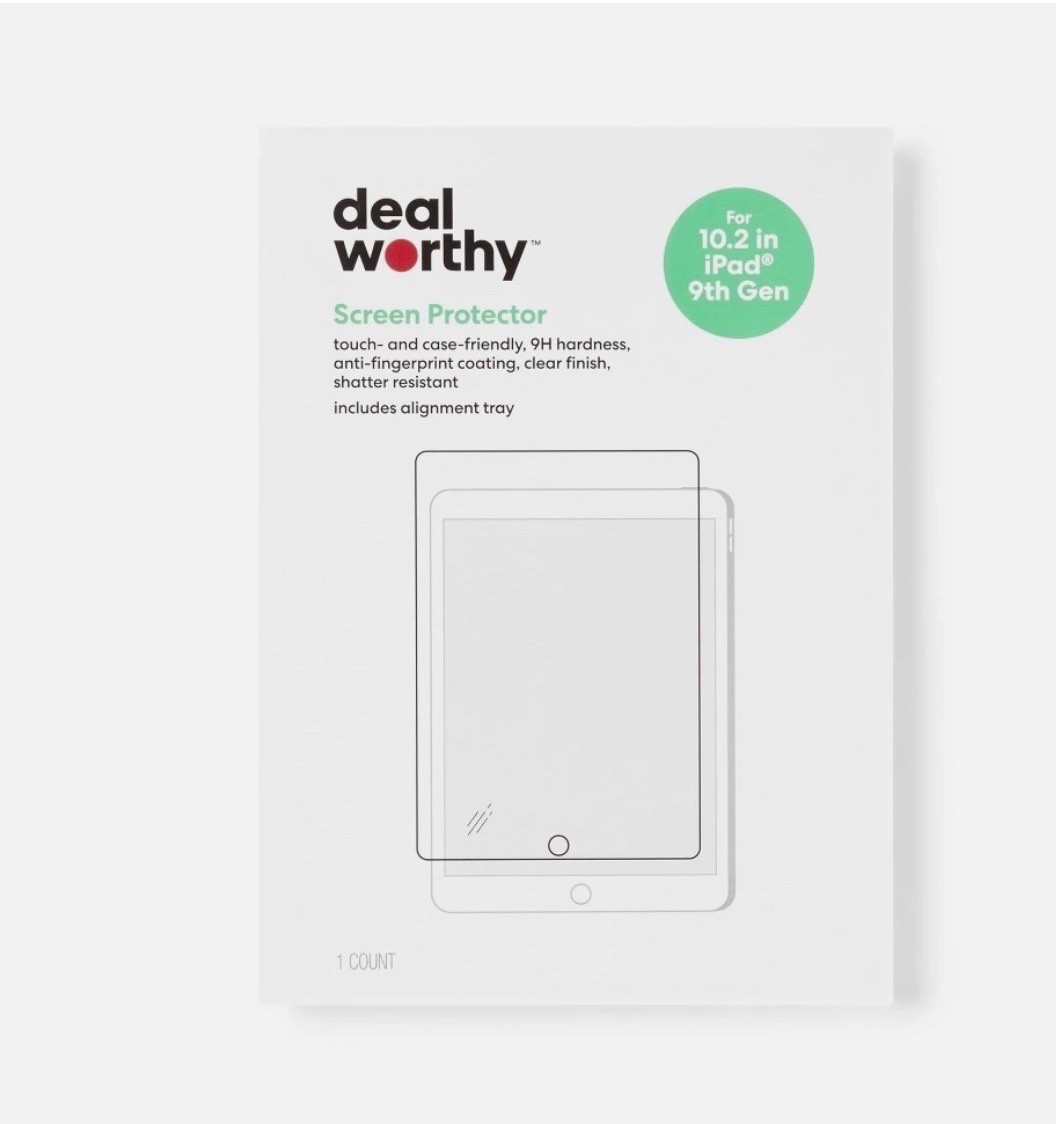 DEAL WORTHY SCREEN PROTECTOR IPAD 9TH GEN 10.2in