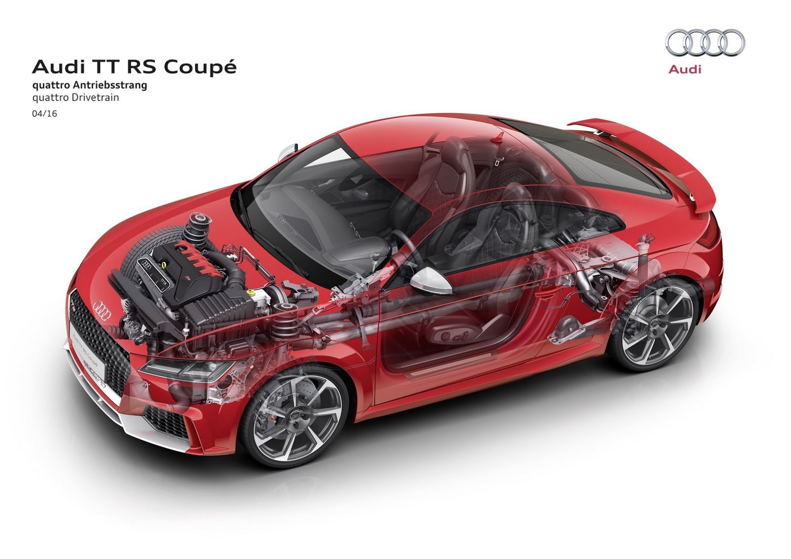 Cars 2016 audi tt rs roadster coupe red Desk Mat Stitched