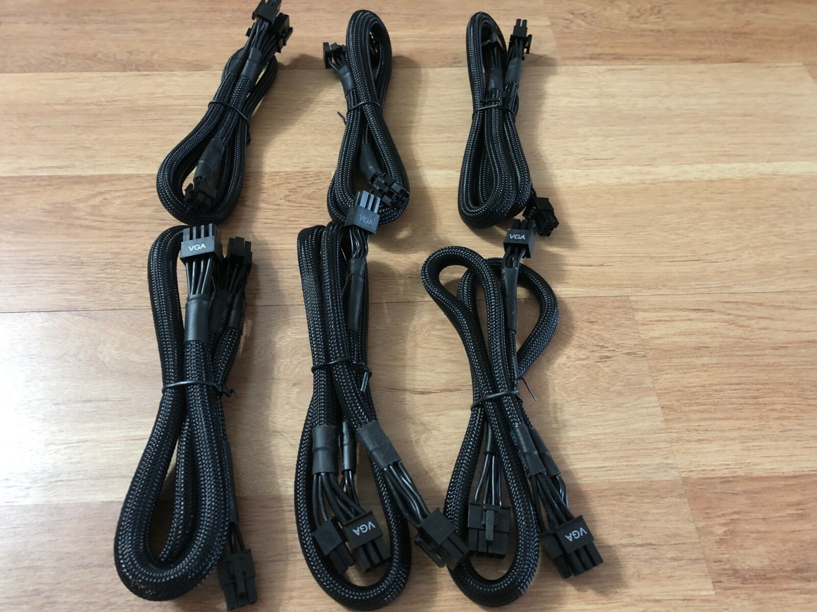 6 Pcs 8 PIN TO dual 8+6 pin PCIE VGA Cable for EVGA SuperNOVA 450-1300 G2 G3 G5