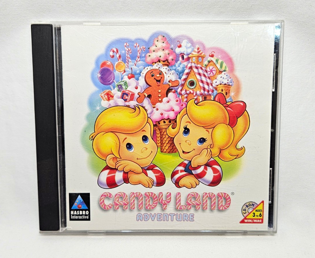 Candy Land Adventure PC Mac CD-ROM 1998 Hasbro Interactive Vintage Computer Game