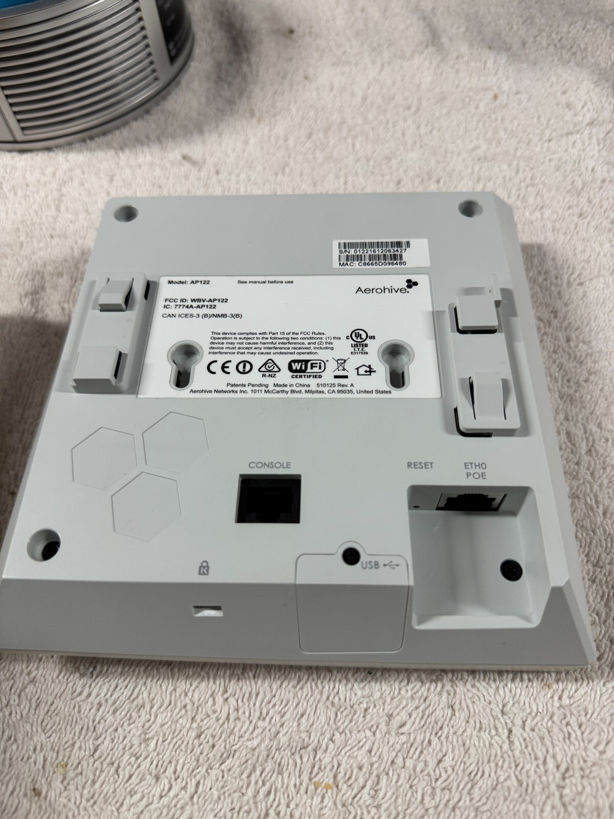 Aerohive AP-122 Wireless Access Point - AH-AP122-AC-FCC