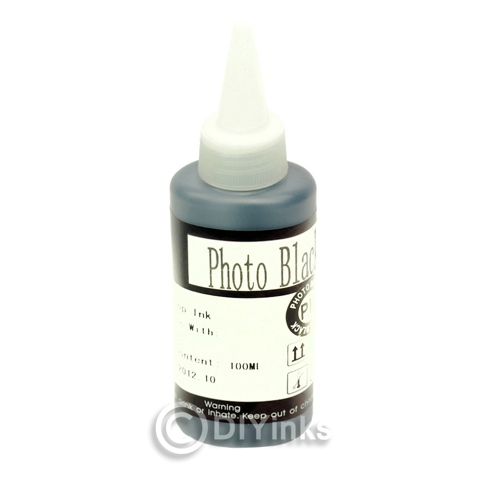 CISinks 100ml Photo Black DYE INK Refill Bottle Alternative for R3000 CISS