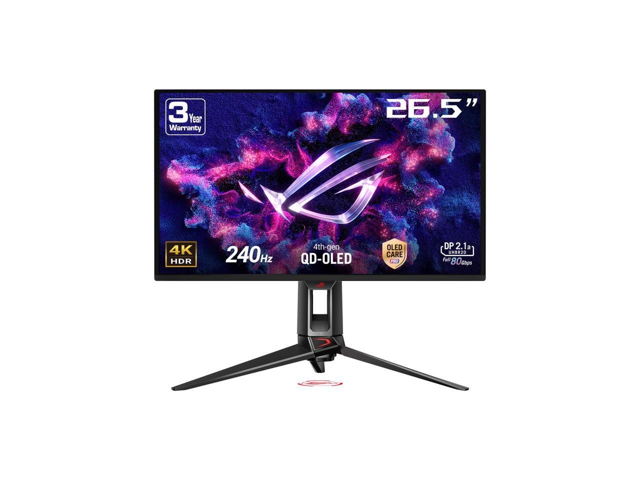 ASUS ROG Swift 27" UHD 4K 240Hz with FreeSync Premium & G-Sync Compatible 0.03ms