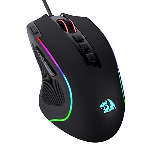 Redragon M612 Predator RGB Gaming Mouse, 8000 DPI Wired Optical Mouse with 11 Pr