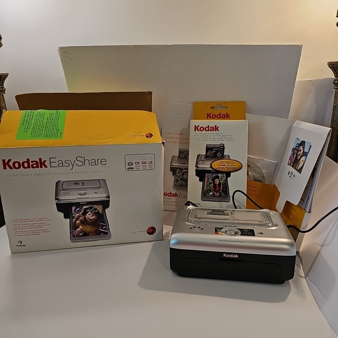 Kodak Easy Share Printer Dock Untested, Comes With New Box Of 40 Photo Papers