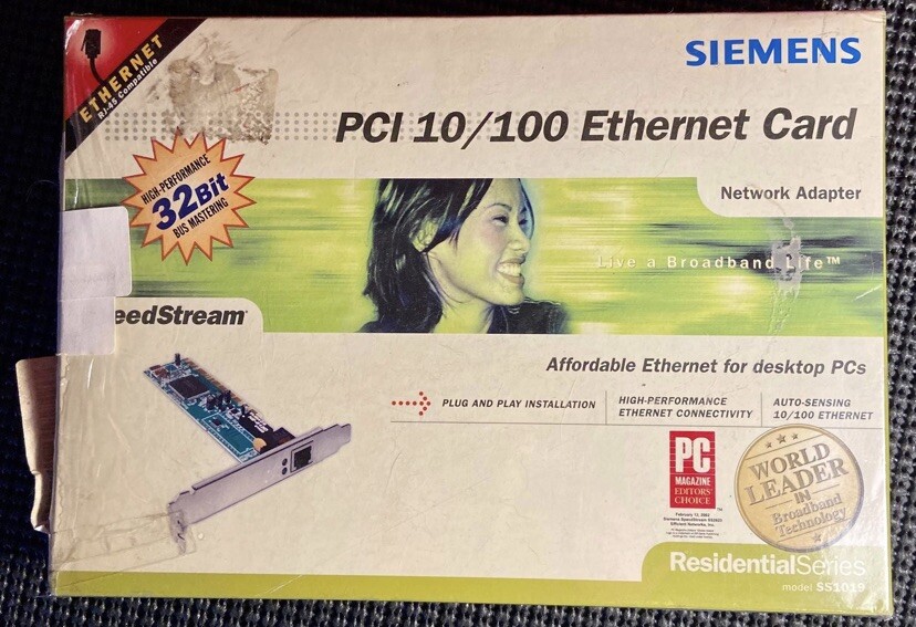 Siemens PCI 10/100 Ethernet Card 32 Bit