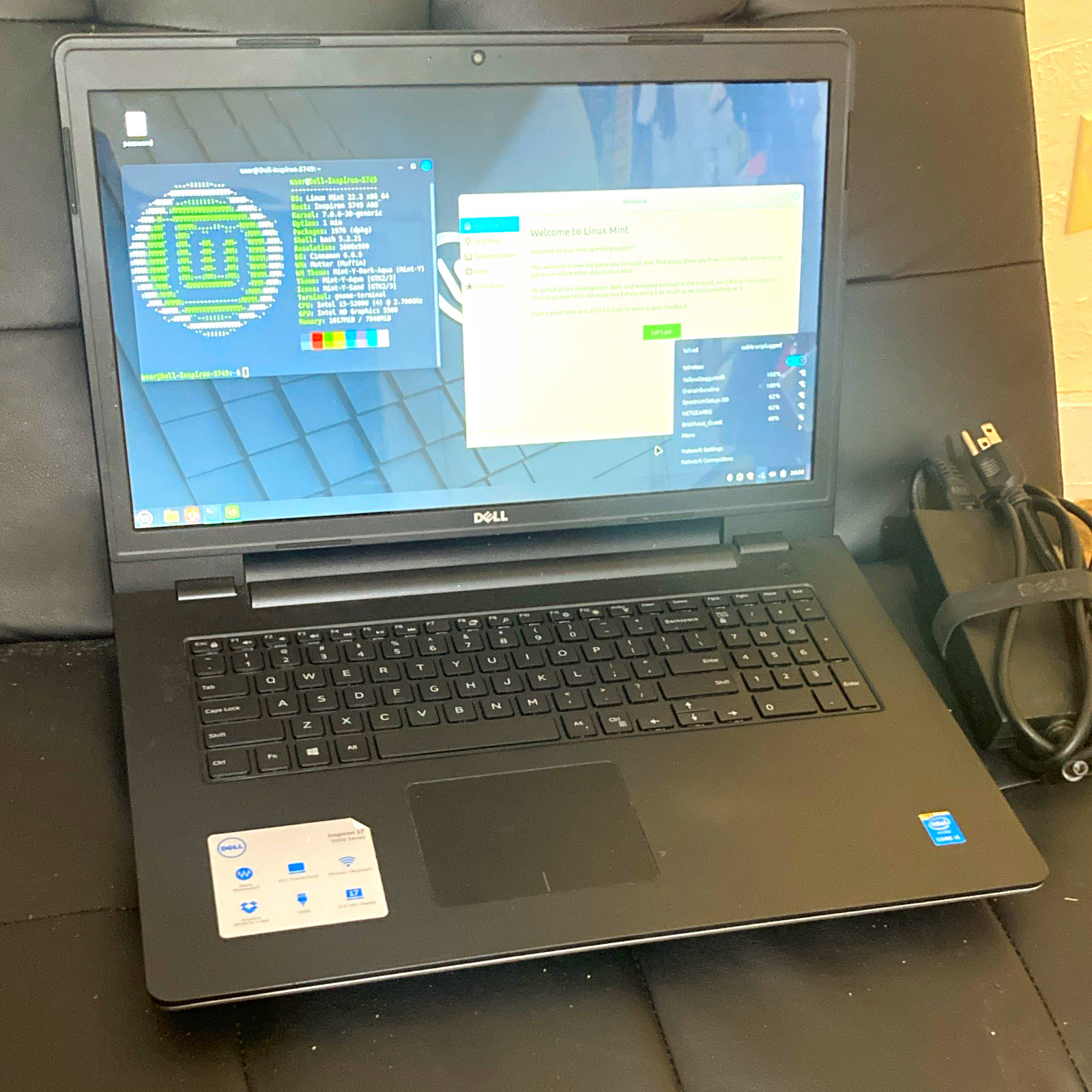 Dell Inspiron 17 5749 17" Intel Core i5-5200U 8GB RAM 250GB SSD w/ Charger