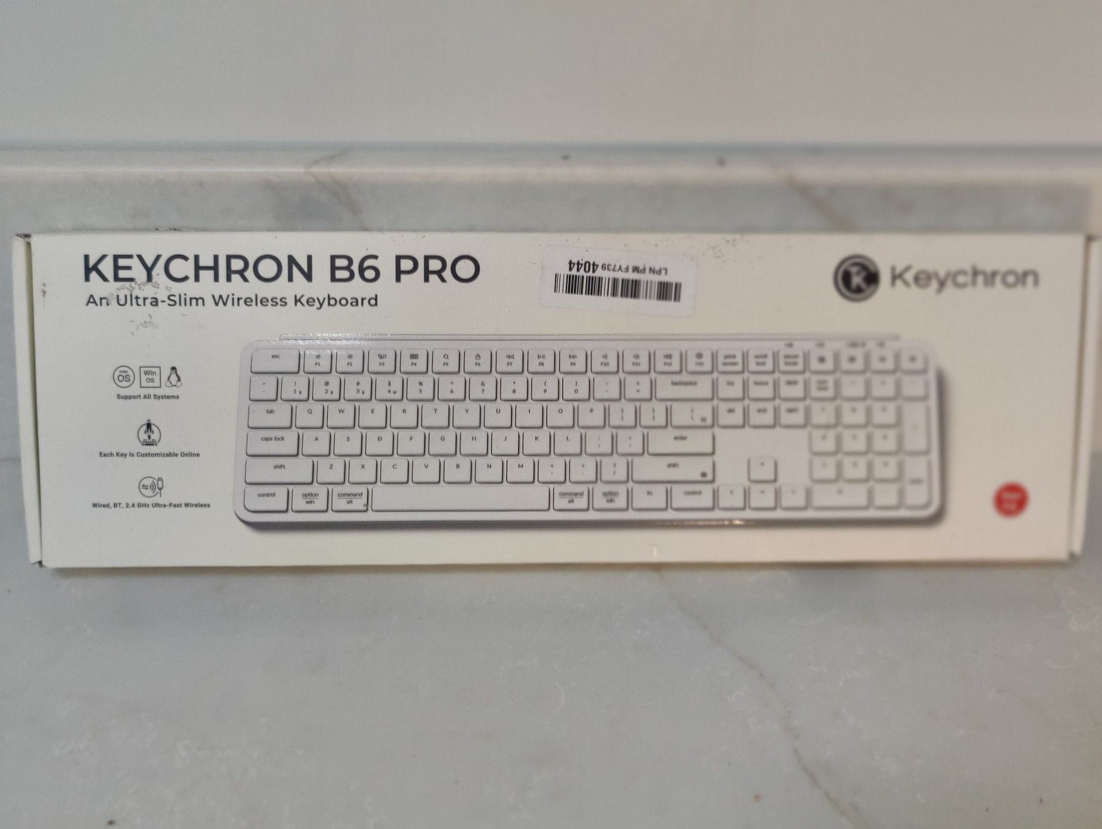 Keychron B6 Pro Wireless Keyboard Ivory White