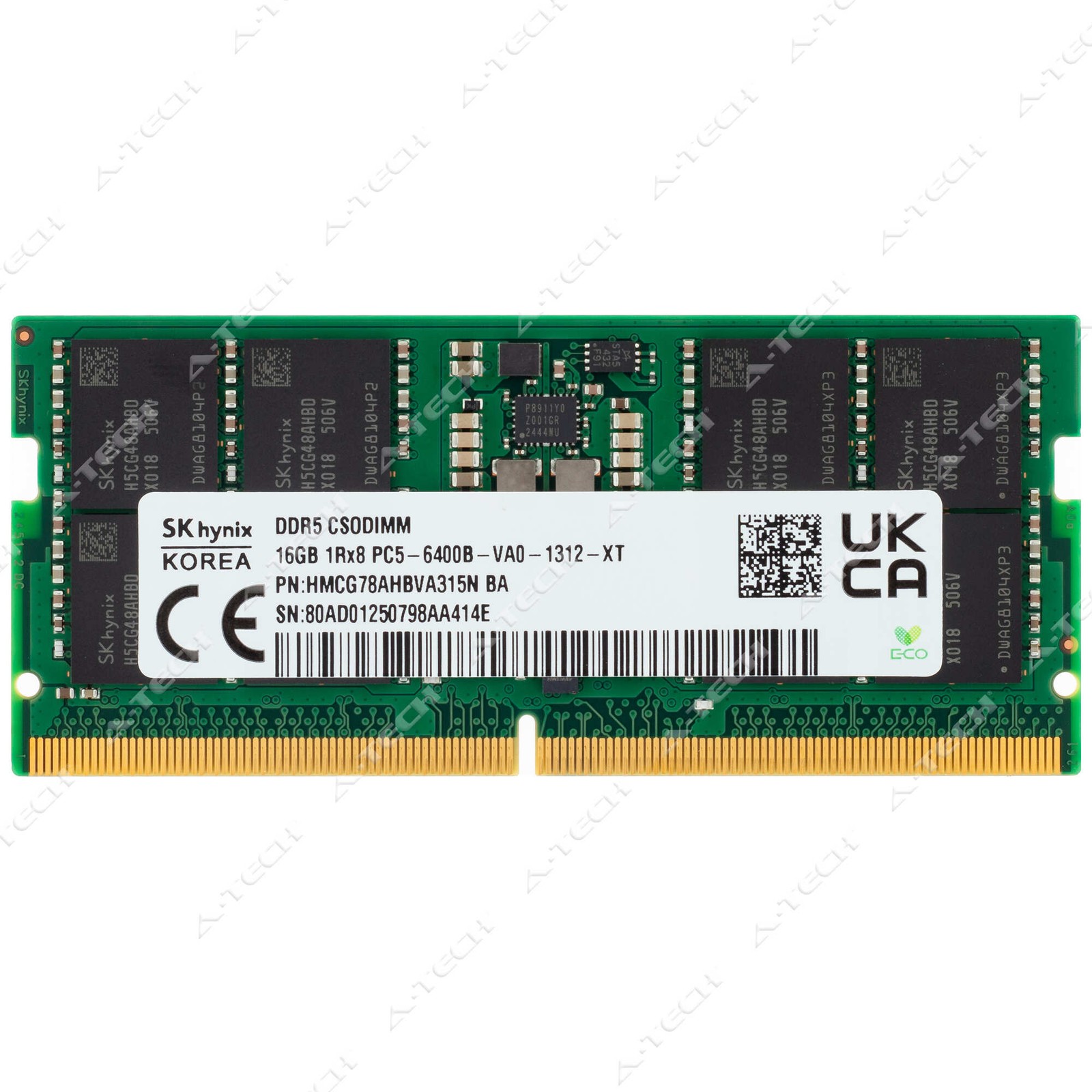 Hynix 16GB DDR5 6400MHz PC5-51200 1Rx8 CSODIMM Laptop Memory RAM HMCG78AHBVA315N