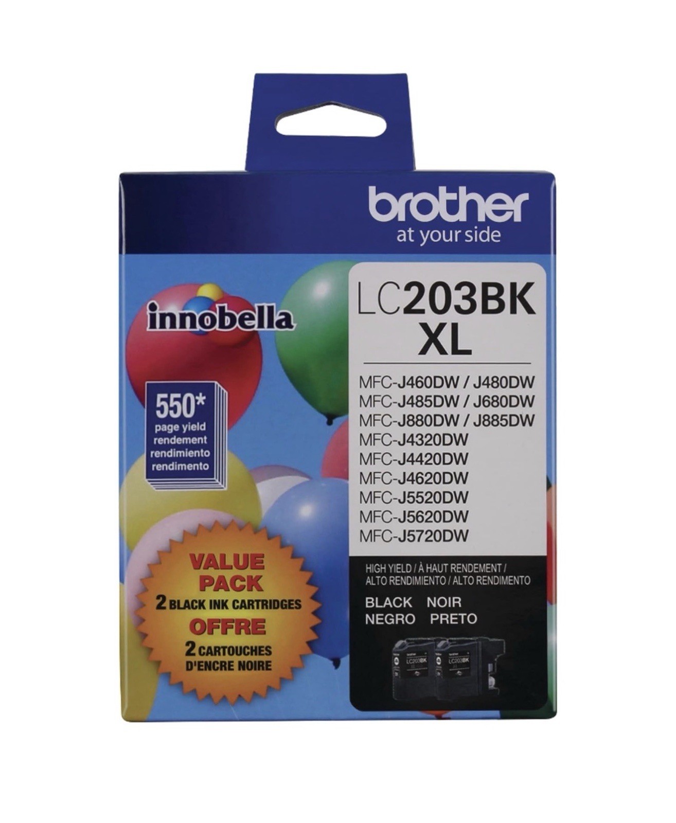 Brother LC2033PKS High Yield Ink Cartridge - Magenta/Yellow/Cyan
