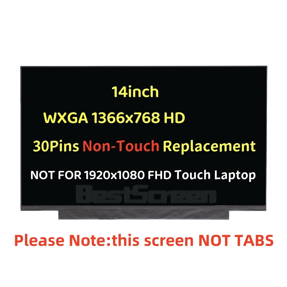14'' For HP 14-CF2703DS  14-CF0012DX 30 Pins Screen Replacement LCD LED Display