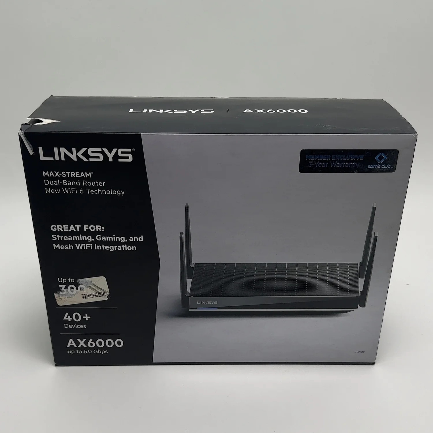 Linksys AX6000 Dual Band WiFi 6 MR9610 Dual-Band Router