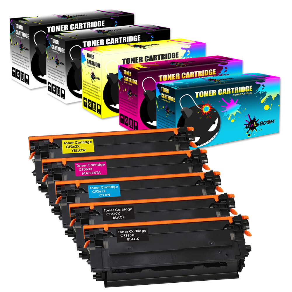 5 Toner replace for HP CF360X 508X Color LaserJet Enterprise M577dn M552dn