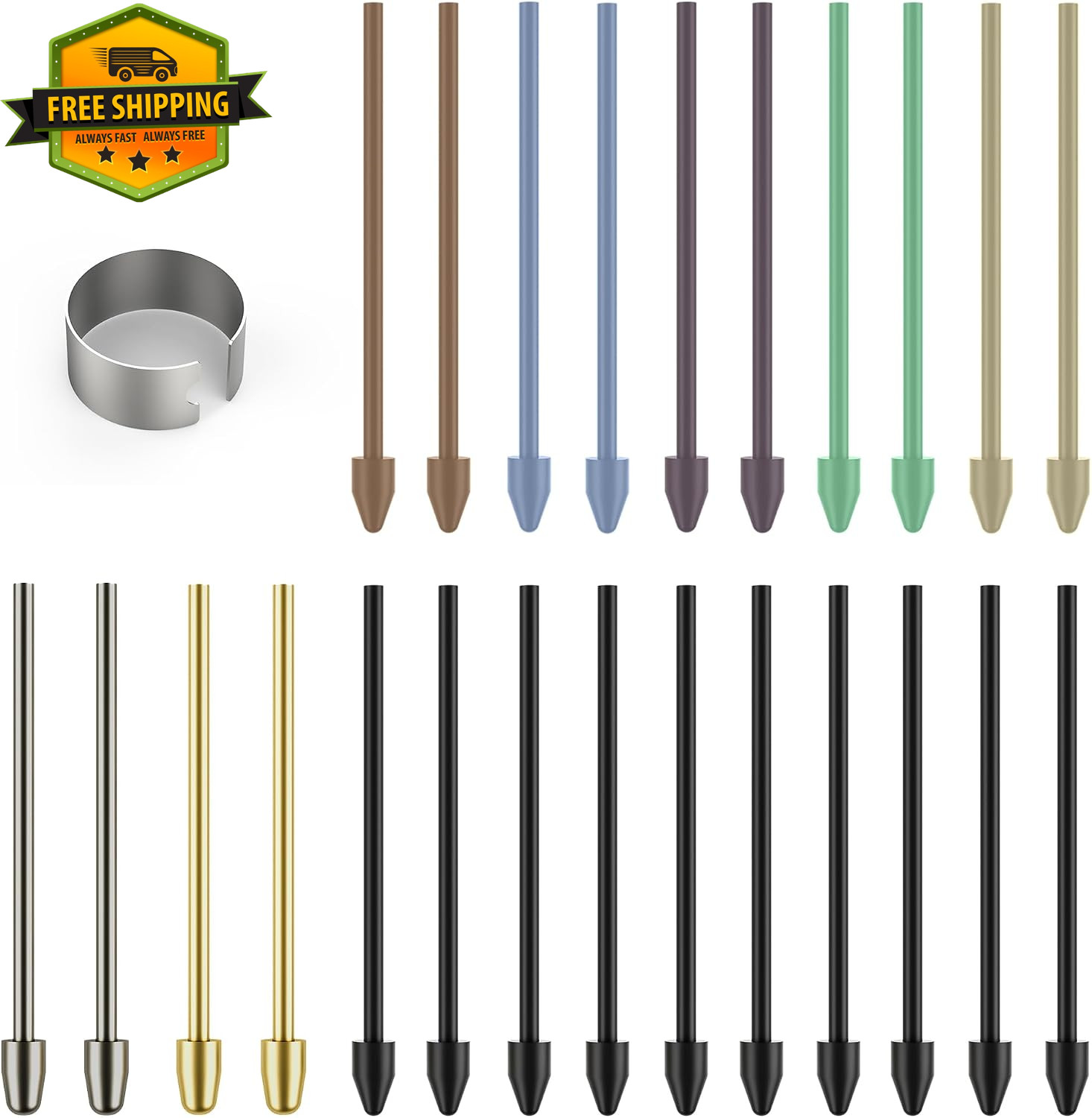 24 Pen Tips Compatible with Remarkable 2 Stylus Replacement Nibs Removal Tool