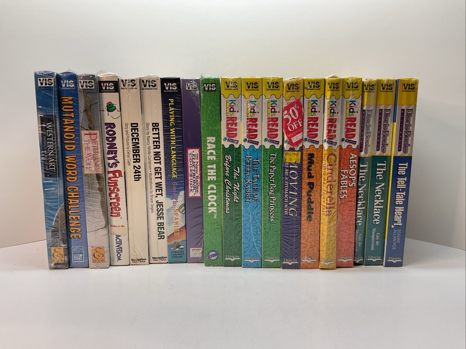 19 New SEALED VIS Video Information System Game Compact Discs -Tandy Radio Shack