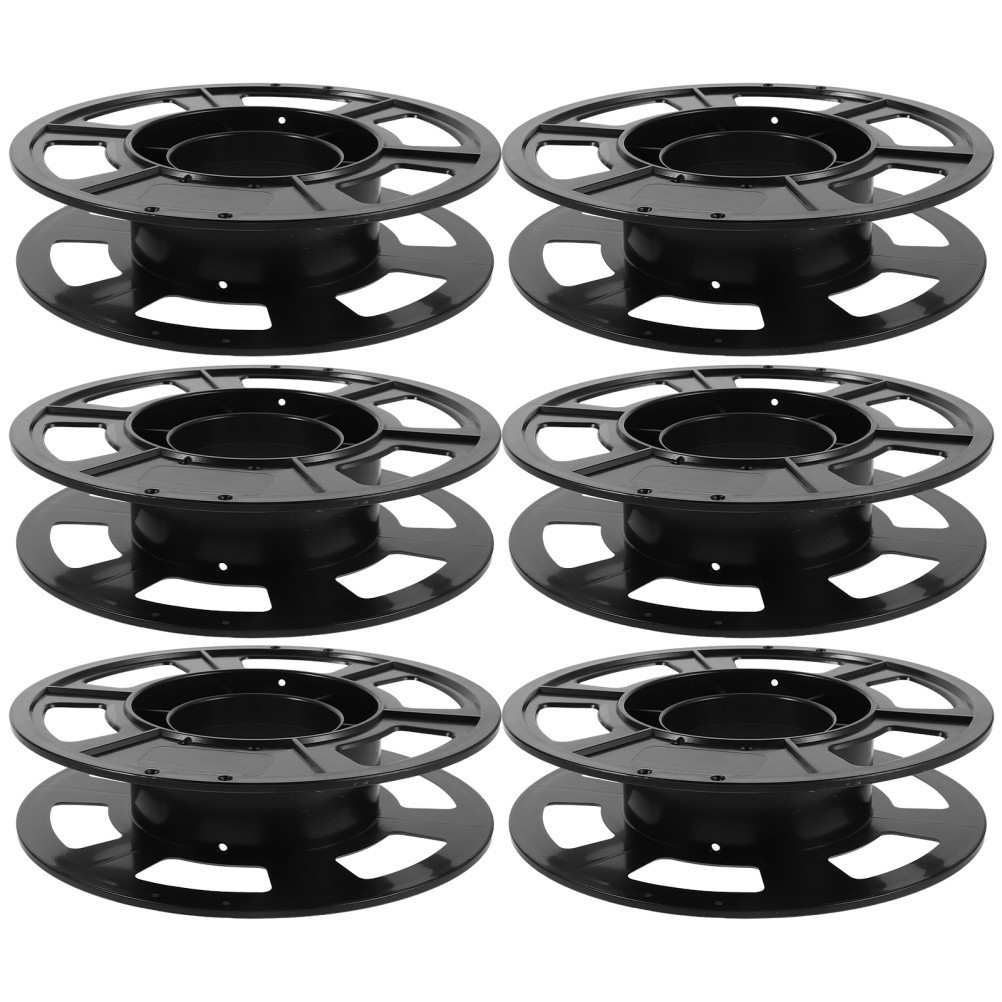 6 Pcs Print Supplies Tray 3d Filament Spool Rack Empty Printer Reel
