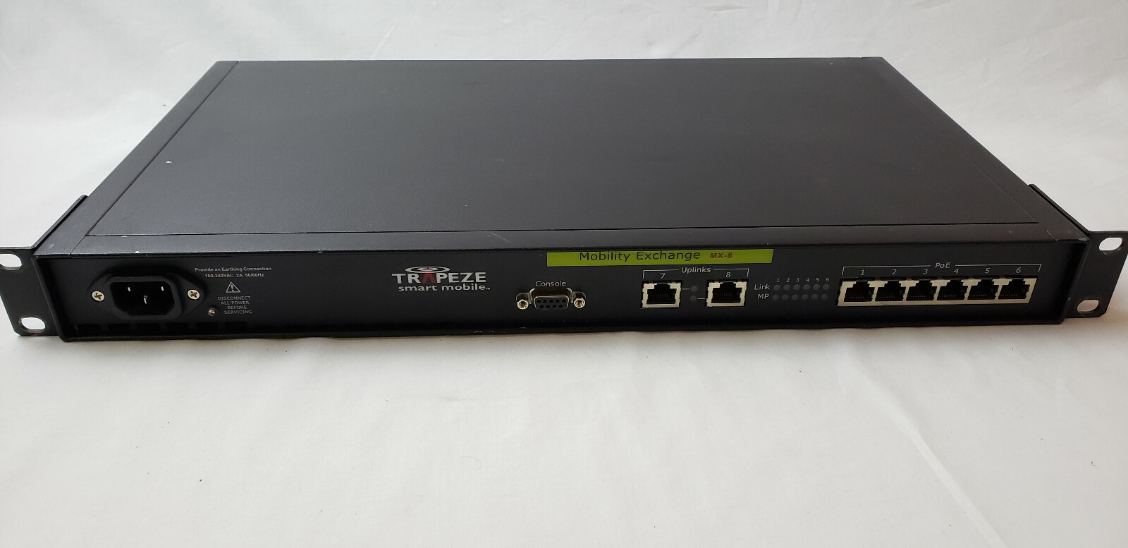 JUNIPER TRAPEZE WLC8 WIRELESS LAN CONTROLLER SMART MOBILE EXCHANGE MX-8R