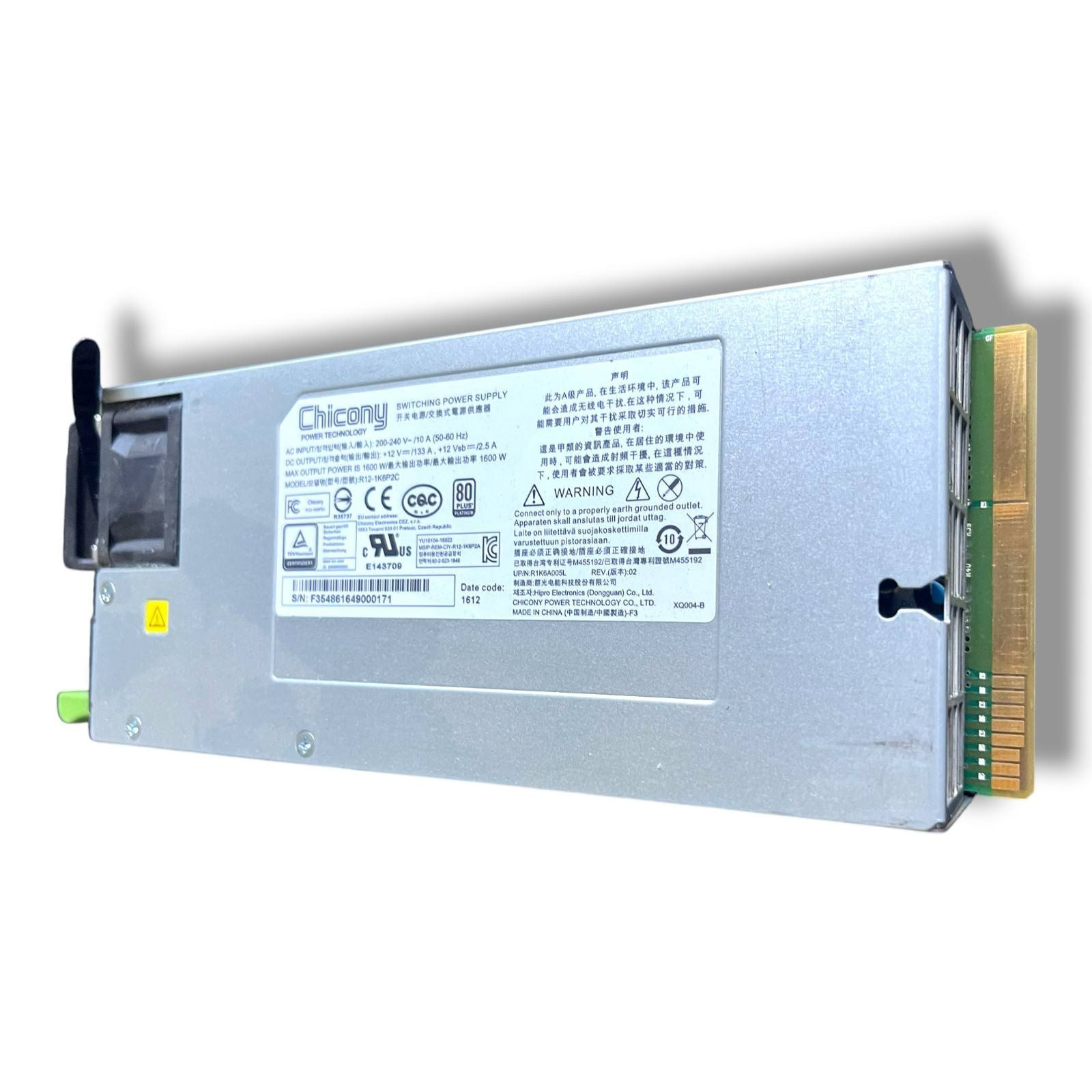 Fujitsu Chicony R12-1K6P2C 1600W Power Supply Primergy RX4770 M1 M2 M3 Platinum