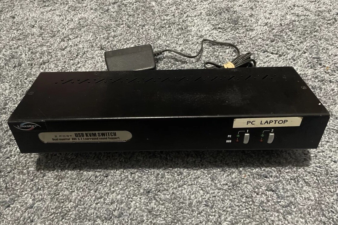 Linkskey LDV-DM702AUSK Dual Monitor KVM Switch