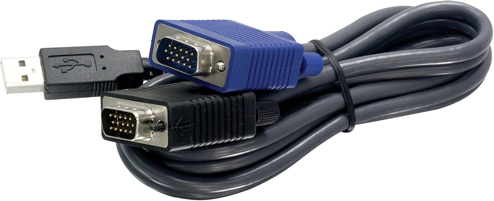 2-In-1 USB VGA KVM Cable, 1.83M (6 Feet), TK-CU06, NDAA Compliant, VGA-SVGA HDB