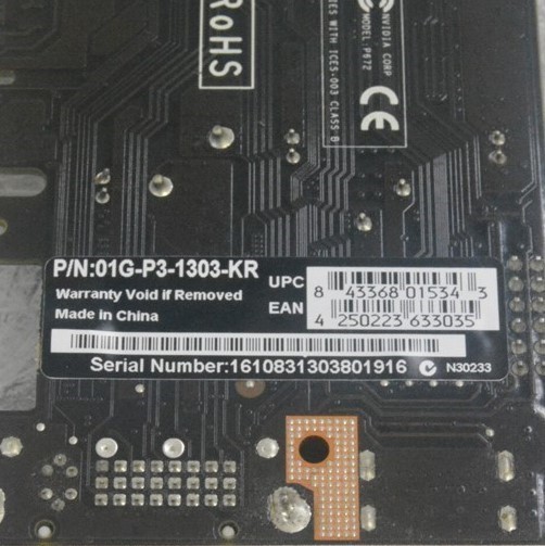 NVIDIA P672 01G-P3-1303-KR EVGA Video Card PCIe DVI VGA HDMI
