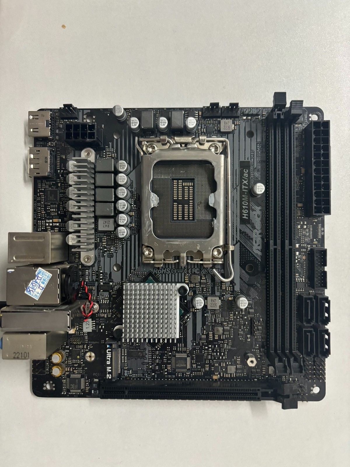 FOR ASROCK H610M-ITX/ac DDR4*2 LGA1700 64GB Mini-ITX Ｍotherboard Test OK