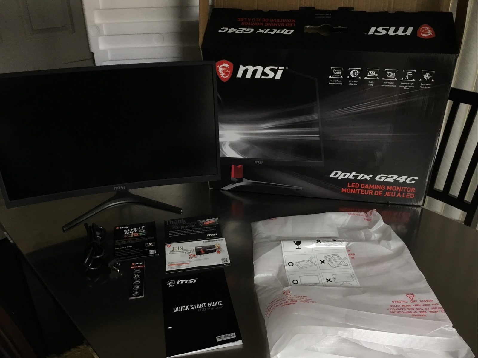 MSI Optix G24C 23.6" 1920 x 1080 Monitor
