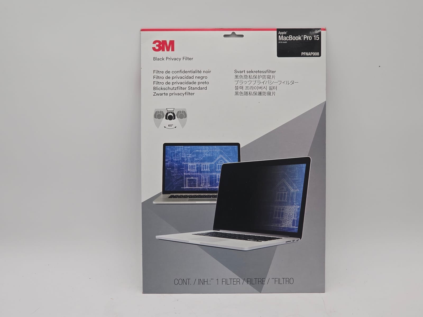 3M | New 3M PFNAP008 Privacy Filter for MacBook Pro 15 (2016 Model and Up)