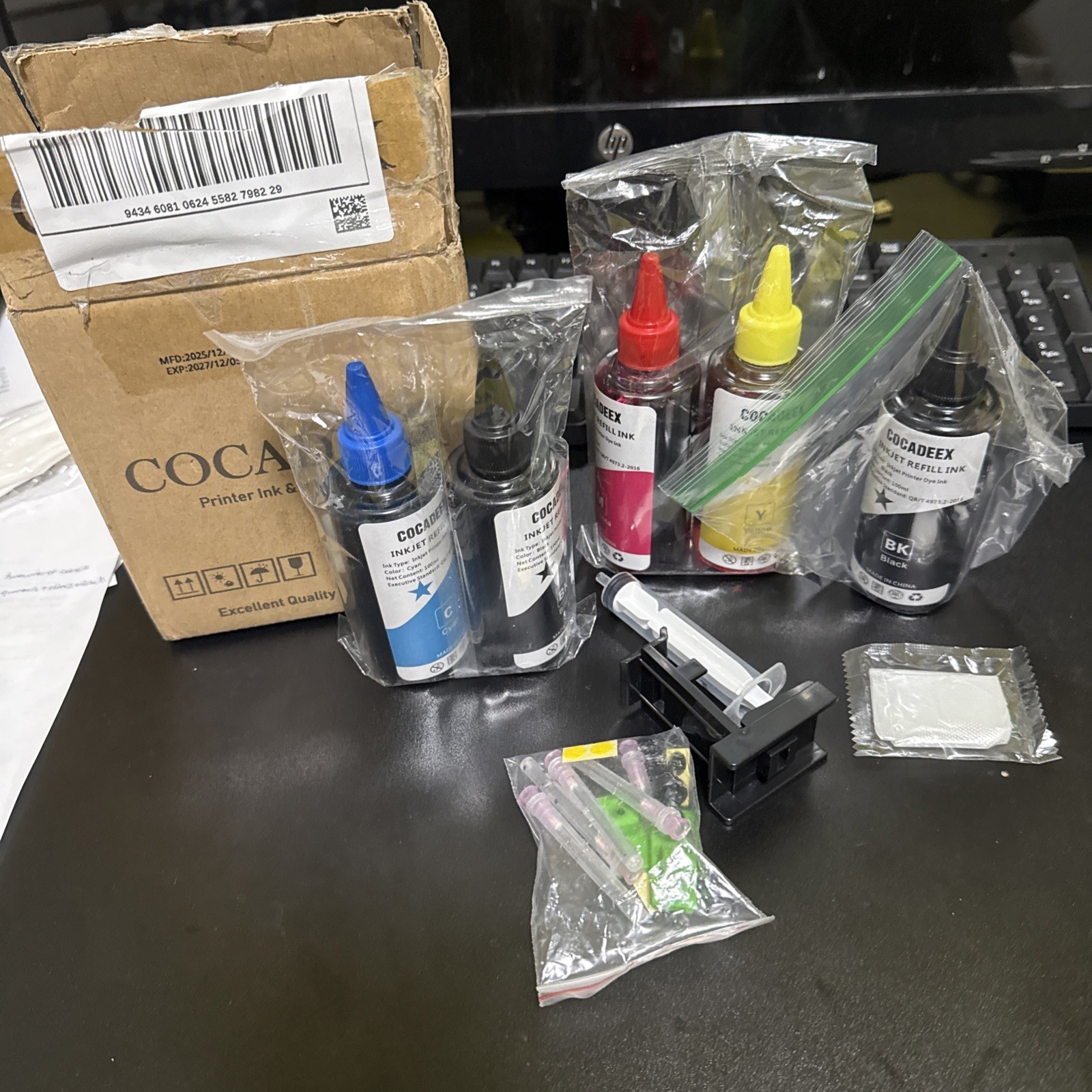 500ml Ink Refill Kit for HP 68XL 68 Envy 6152e 6155e 6552e 6555e 6558e Printer 