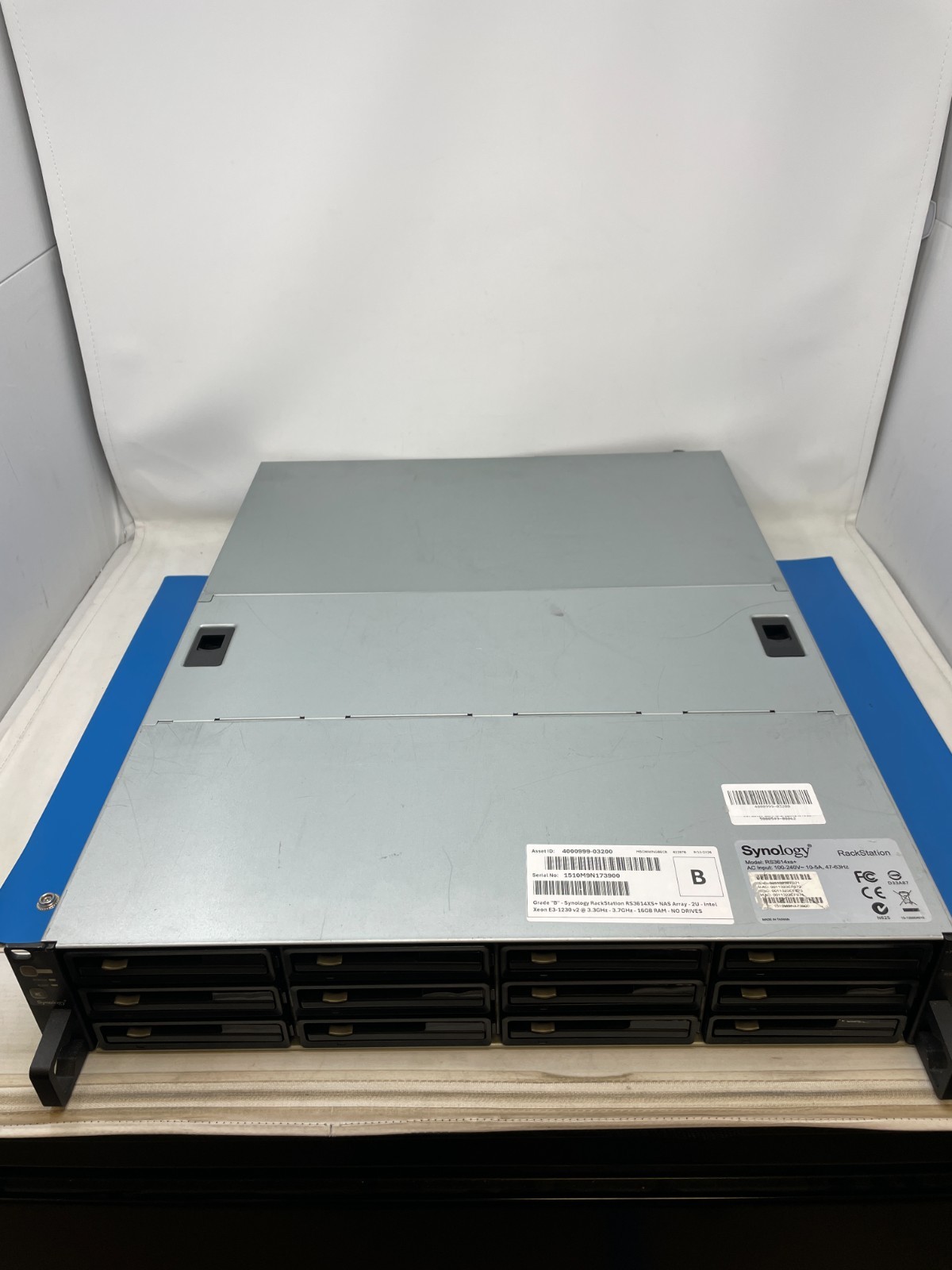 Synology RackStation RS3614XS+ NAS Array Intel Xeon E3-1230 v2, 16GB, NO DRIVES