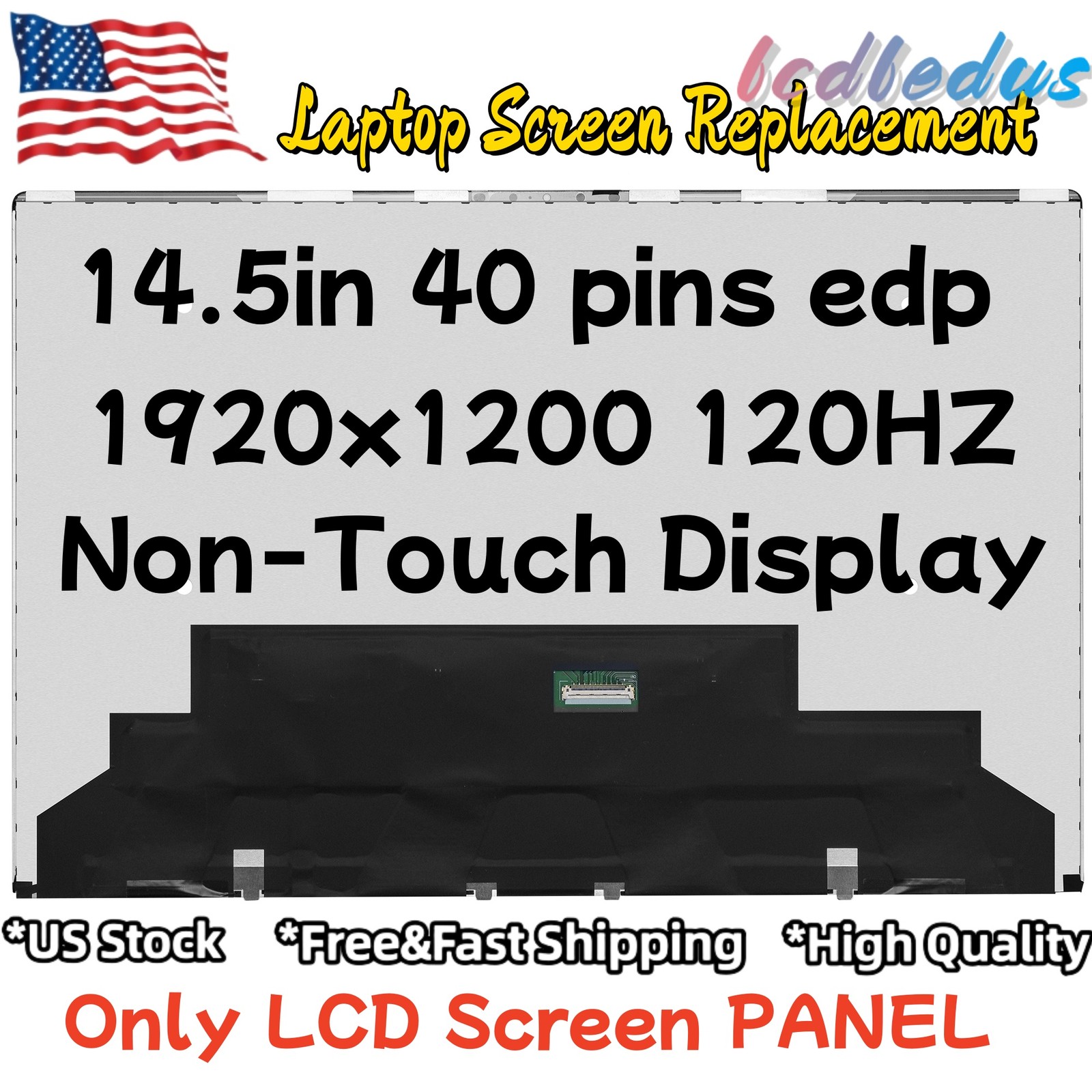 8VCXJ 08VCXJ For Dell XPS 14 9440 14.5' WUXGA 120HZ LED LCD Screen LP145WU1-SPB1