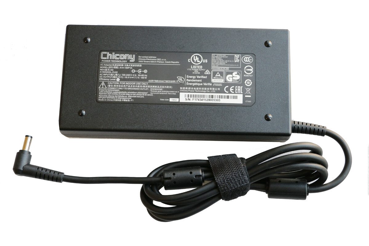 Chicony 19.5V 7.7A 150W AC Adapter Charger For MSI GL72 7RDX-602 GL72M 7RDX-800