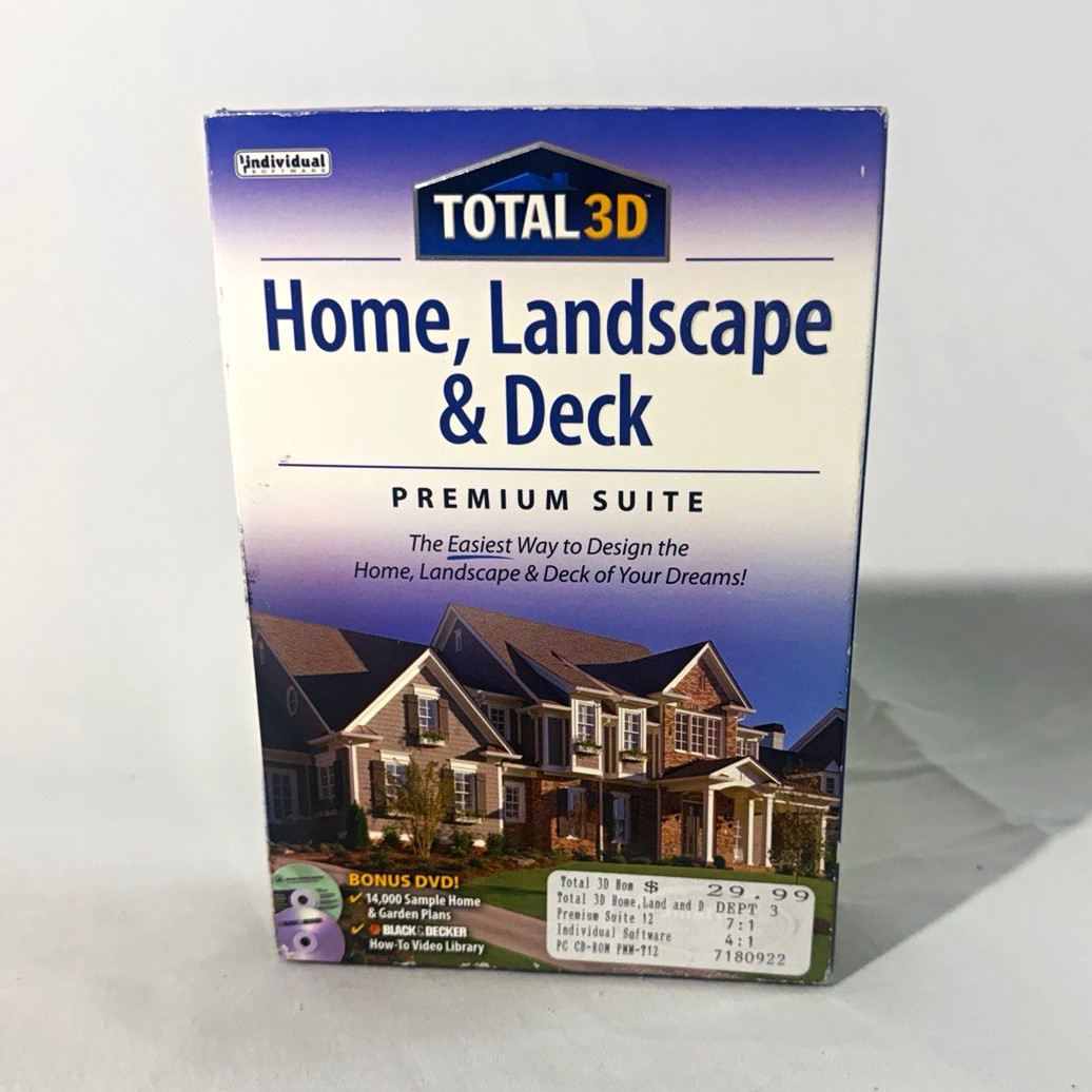 Individual Software Total 3D Home, Landscape & Deck Premium Suite DVD Windows