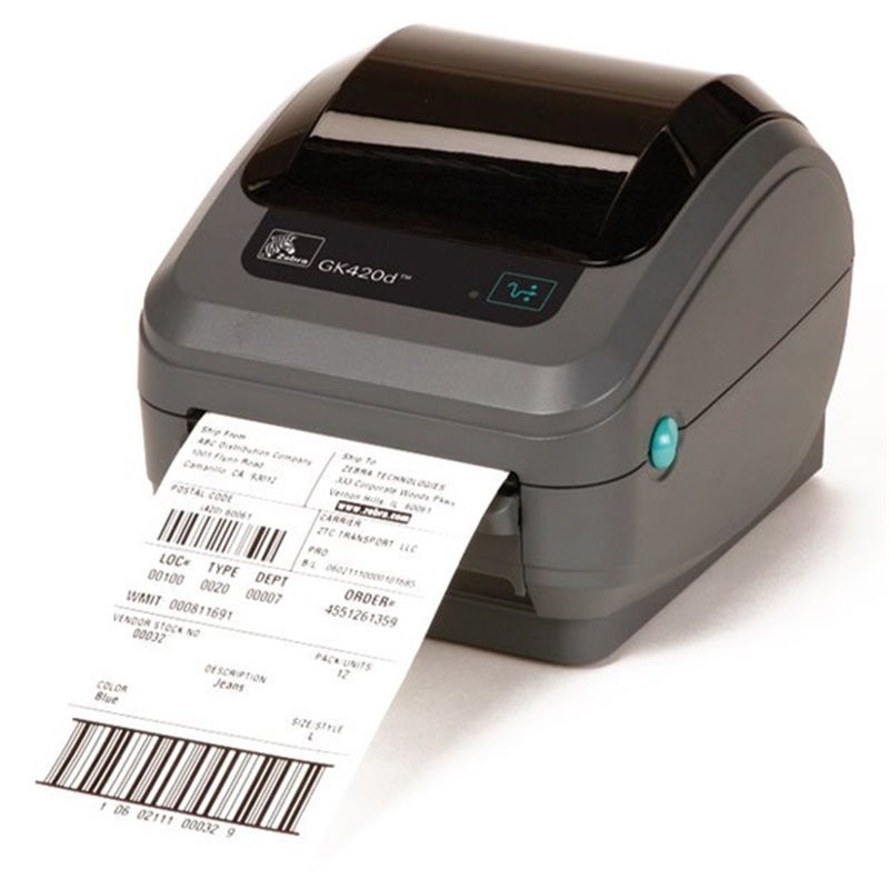 Zebra GK420d Thermal Barcode and Label Printer (USB, Serial, GK42-202510-000)
